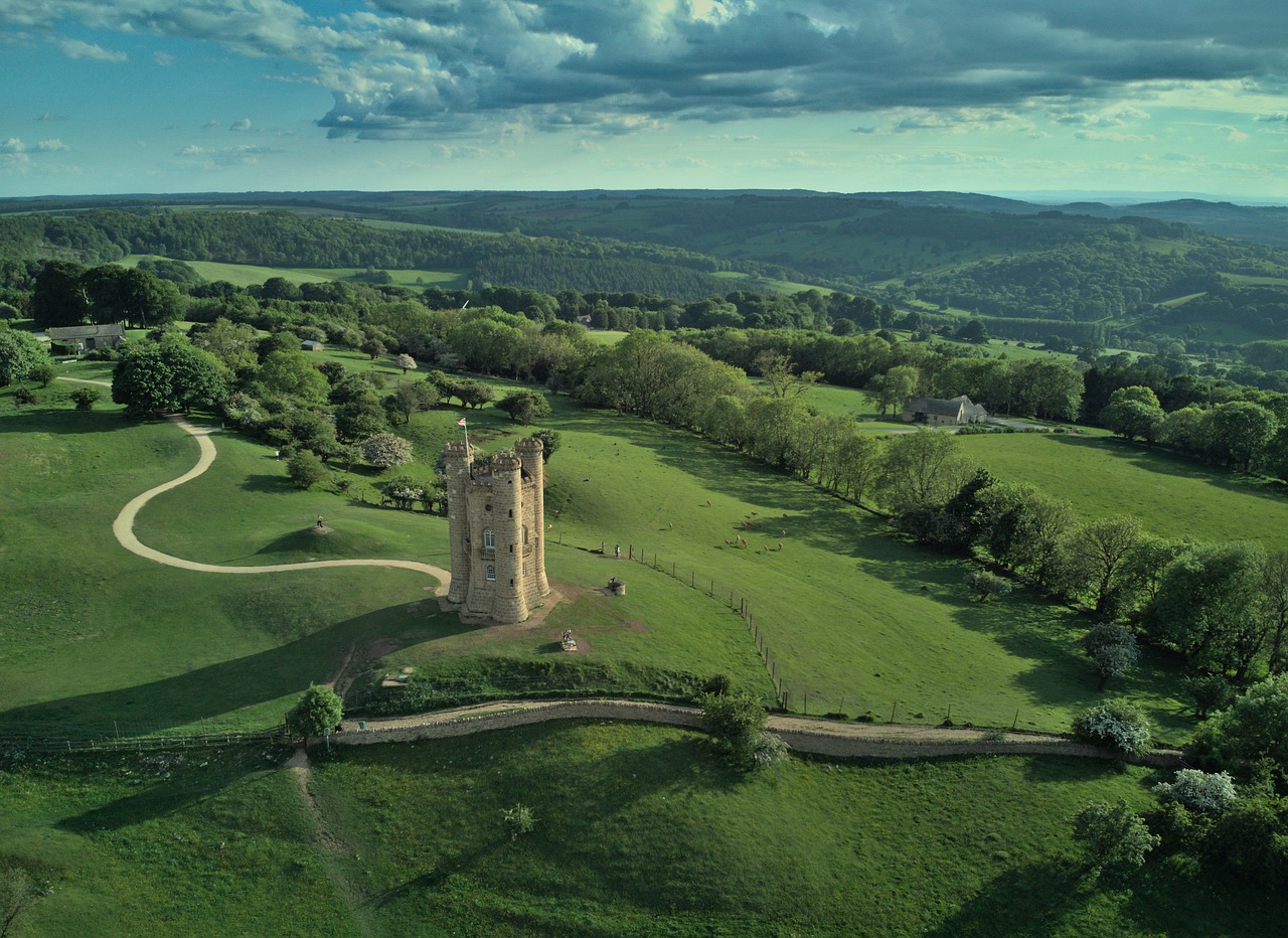 cotswold, countryside, castle